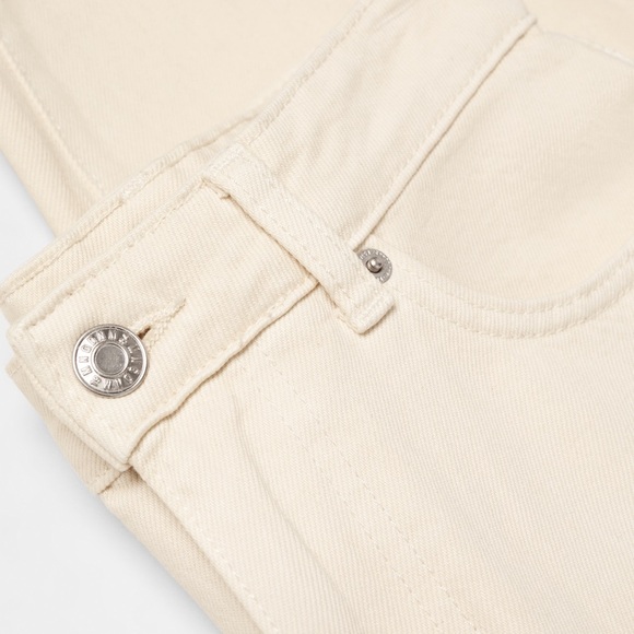 Mango High Waist Slouchy Pants - Ecru - Picture 6 of 8